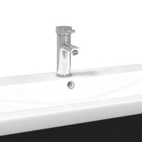 Mobile da Bagno con Lavabo Integrato Nero 3278795