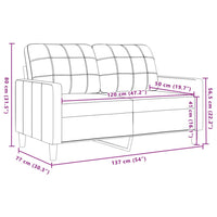 Divano a 2 Posti Rosa 120 cm in Velluto 4007617