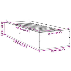 Giroletto Rovere Fumo 75x190 cm in Legno Multistrato 841990