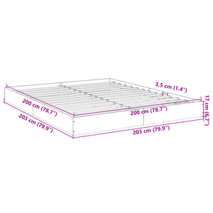 Giroletto Bianco 200x200 cm in Legno Multistrato 841993