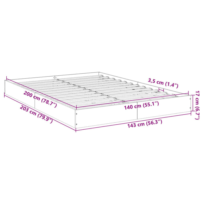 Giroletto Grigio Cemento 140x200 cm in Legno Multistrato 842024