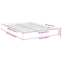 Giroletto Bianco 120x200 cm in Legno Multistrato 842028