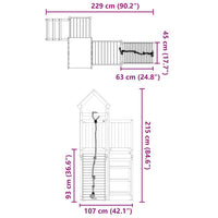 Set da Gioco da Esterno in Legno di Pino Impregnato 3278967