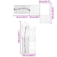 Set da Gioco da Esterno in Legno di Pino Impregnato 3278991