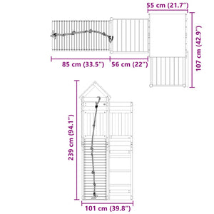 Set da Gioco da Esterno in Legno di Pino Impregnato 3278991