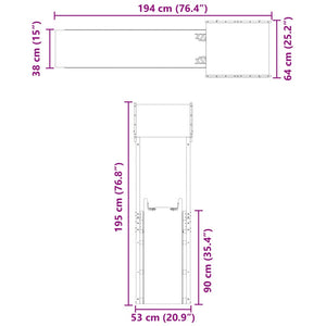 Set da Gioco da Esterno in Legno Massello di Pino 3279010