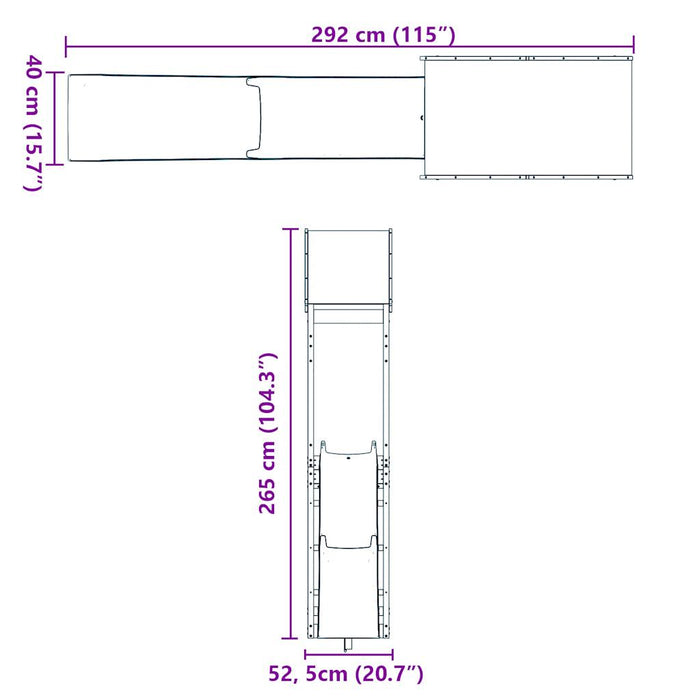 Set da Gioco da Esterno in Legno Massello di Pino 3279022