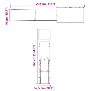 Set da Gioco da Esterno in Legno Massello di Pino 3279043