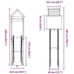 Set da Gioco da Esterno in Legno Massello di Douglas 3279089