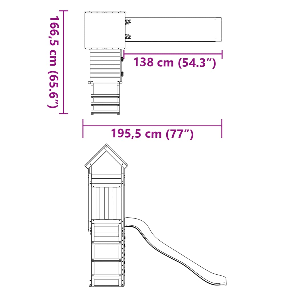 Set da Gioco da Esterno in Legno Massello di Douglas 3279131