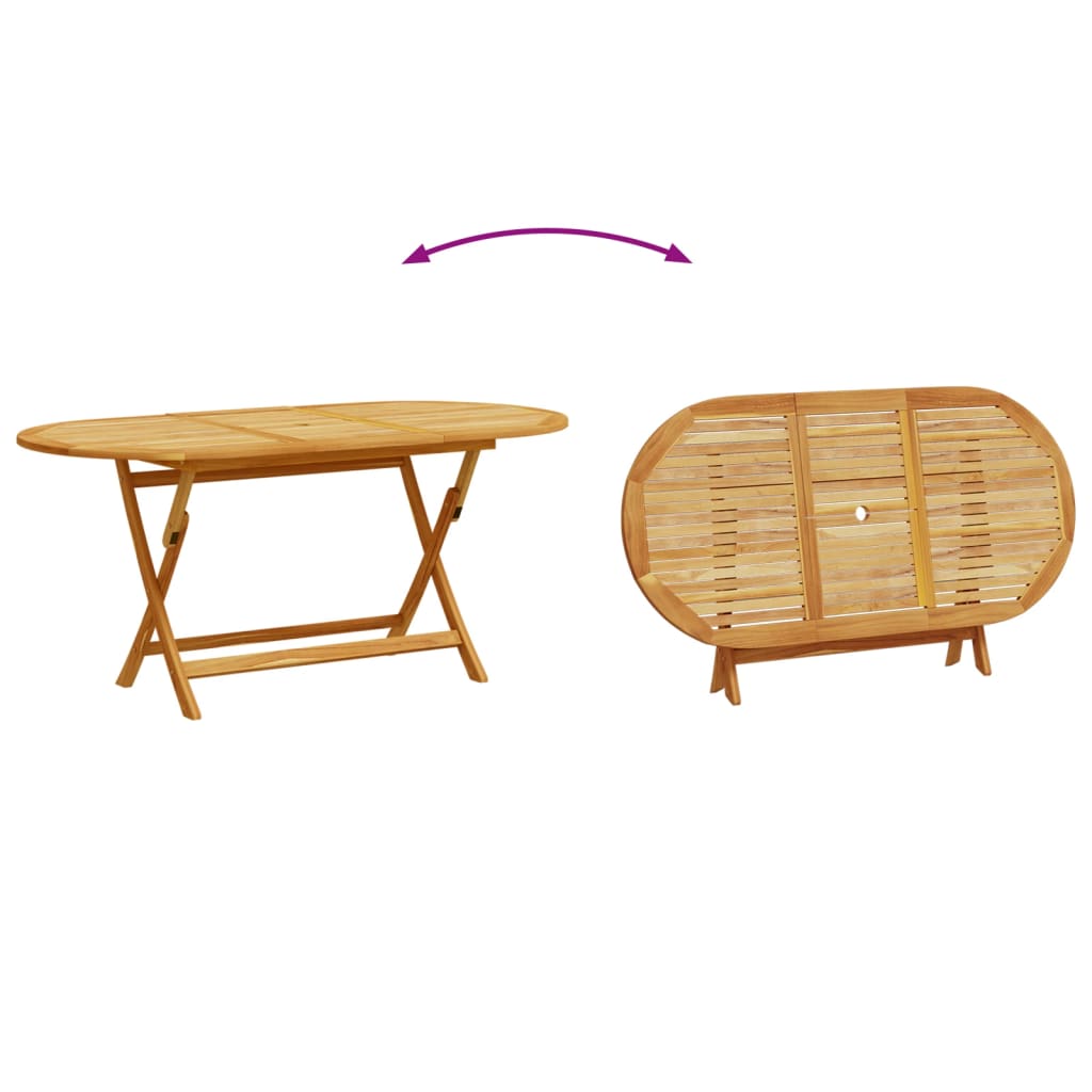 Set Pranzo da Giardino 7pz Legno Massello di Acacia e Textilene 3279270