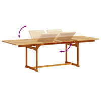 Set Pranzo da Giardino 7pz Legno Massello di Acacia e Textilene 3279278