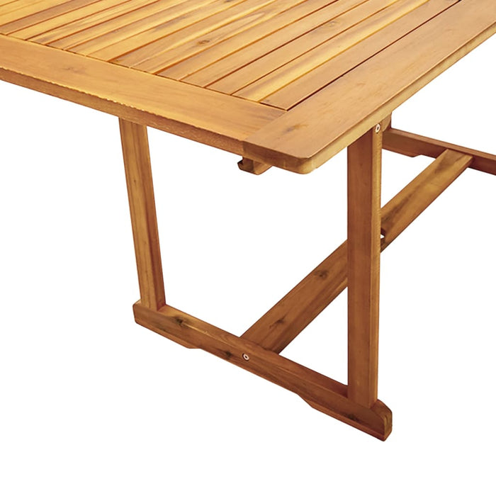 Set Pranzo da Giardino 7pz Legno Massello di Acacia e Textilene 3279278