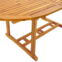 Set Pranzo da Giardino 7pz Legno Massello di Acacia e Textilene 3279290