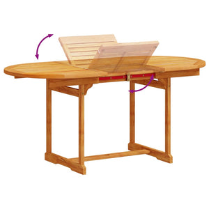 Set Pranzo da Giardino 7pz Legno Massello di Acacia e Textilene 3279295