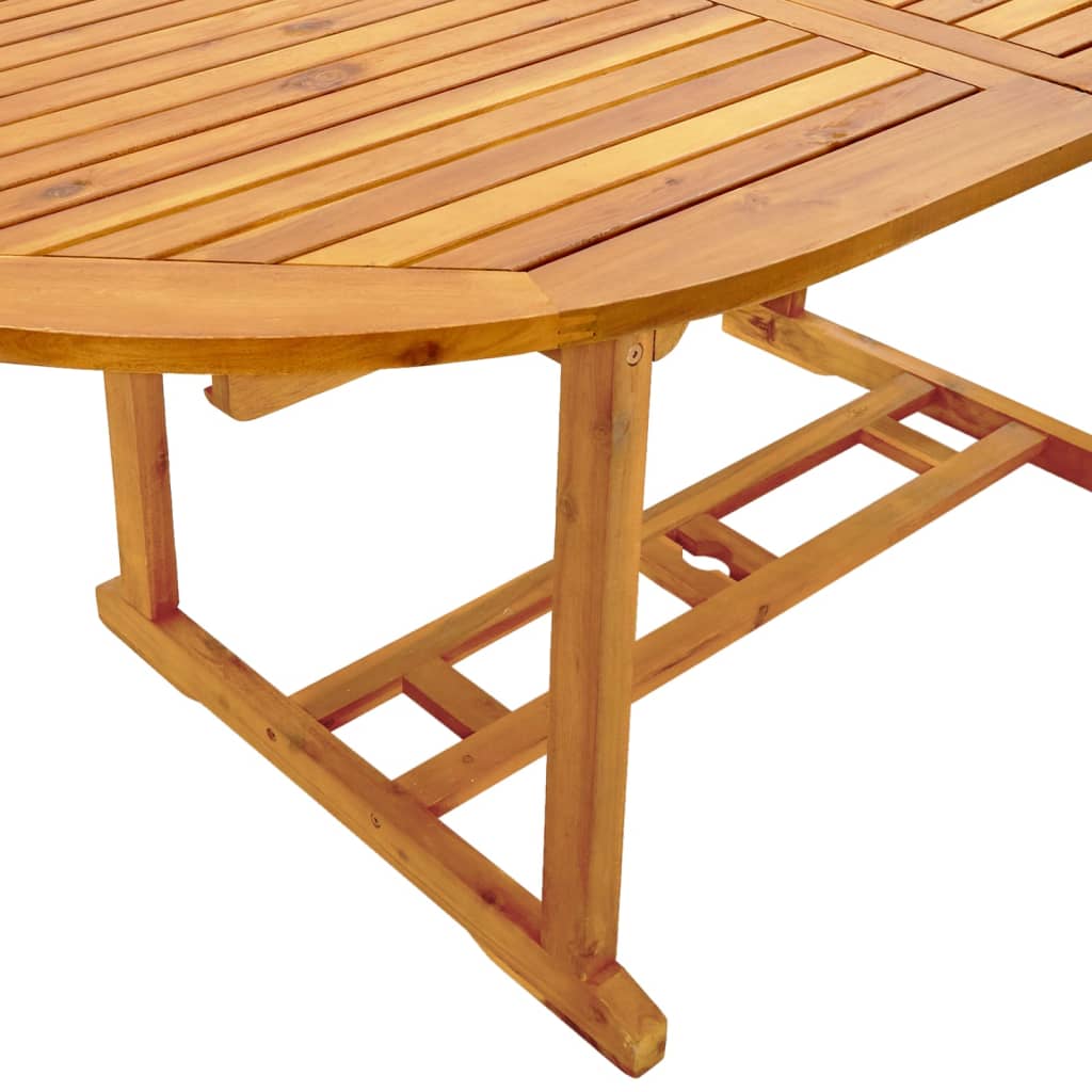 Set Pranzo da Giardino 7pz Legno Massello di Acacia e Textilene 3279295