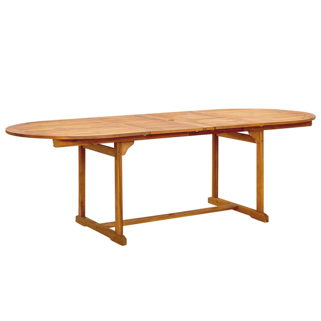 Set Pranzo da Giardino 9pz Legno Massello di Acacia e Textilene 3279319