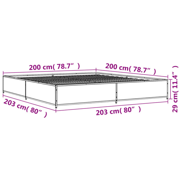 Giroletto Rovere Fumo 200x200 cm in Legno Multistrato Metallo 3279824