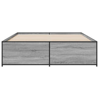 Giroletto Grigio Sonoma 150x200 cm in Legno Multistrato Metallo 3279885