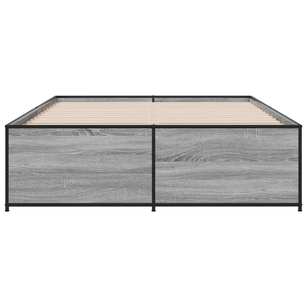 Giroletto Grigio Sonoma 140x190 cm in Legno Multistrato Metallo 3279900