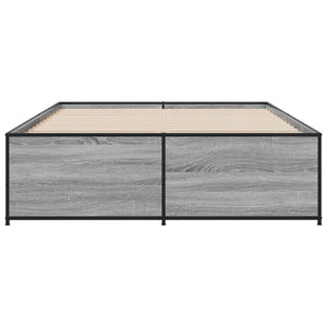 Giroletto Grigio Sonoma 135x190 cm in Legno Multistrato Metallo 3279905