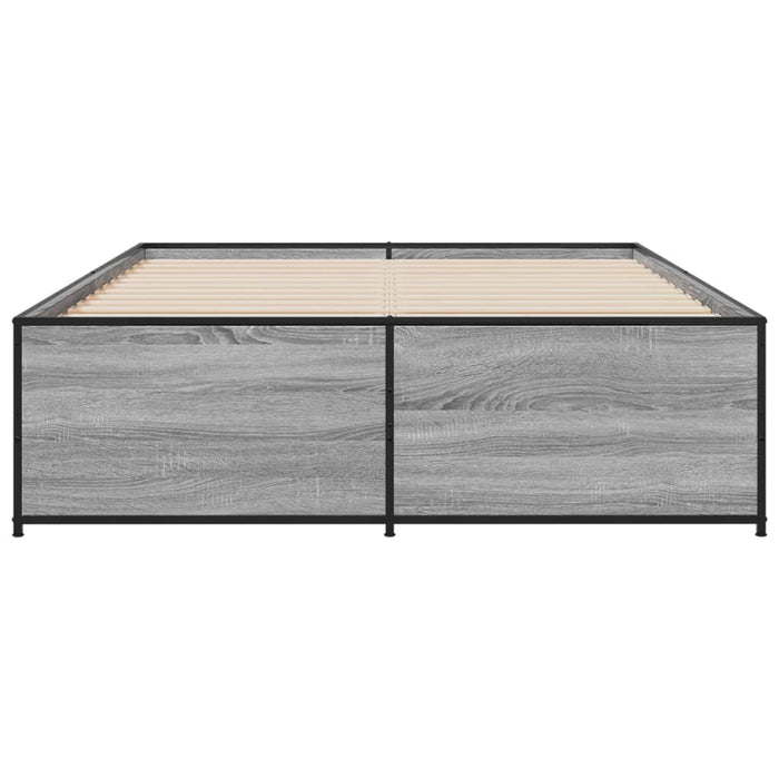 Giroletto Grigio Sonoma 135x190 cm in Legno Multistrato Metallo 3279905