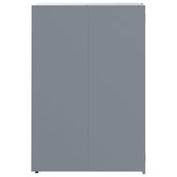 Copribidone con Ruote per 5 Bidoni Grigio 345x79x117cm Acciaio 3279990