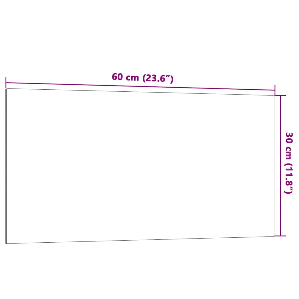 Lavagna Magnetica a Parete Bianca 60x30 cm Vetro Temperato 4008623