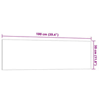 Lavagna Magnetica a Parete Bianca 100x30 cm Vetro Temperato 4008625