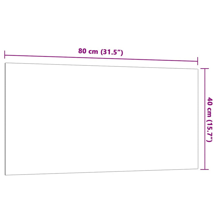 Lavagna Magnetica a Parete Bianca 80x40 cm Vetro Temperato 4008628