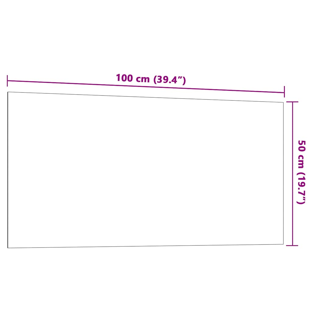 Lavagna Magnetica a Parete Bianca 100x50 cm Vetro Temperato 4008634