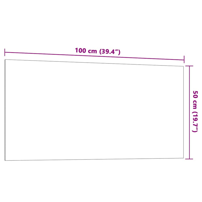 Lavagna Magnetica a Parete Bianca 100x50 cm Vetro Temperato 4008634