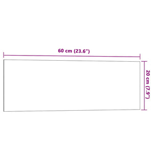 Lavagna Magnetica a Parete Bianca 60x20 cm Vetro Temperato 4008635