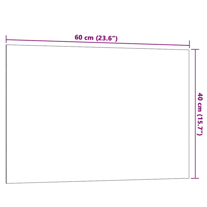 Lavagna Magnetica a Parete Bianca 60x40 cm Vetro Temperato 4008636