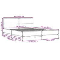 Giroletto Rovere Fumo 120x190 cm in Legno Multistrato Metallo 3280024