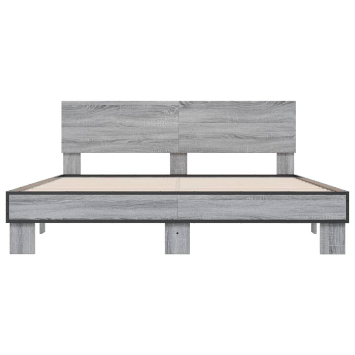 Giroletto Grigio Sonoma 150x200 cm in Legno Multistrato Metallo 3280190