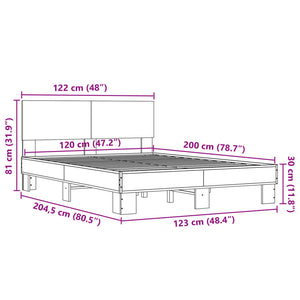 Giroletto Rovere Fumo 120x200 cm in Legno Multistrato Metallo 3280199