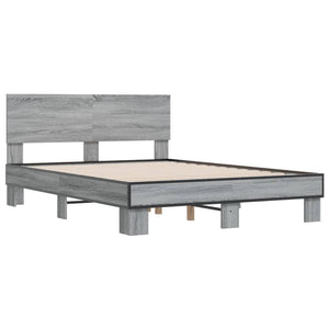 Giroletto Grigio Sonoma 120x190 cm in Legno Multistrato Metallo 3280205