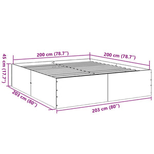 Giroletto Rovere Sonoma 200x200 cm in Legno Multistrato 3280897