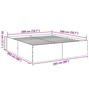 Giroletto Grigio Sonoma 200x200 cm in Legno Multistrato 3280900