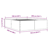 Giroletto Grigio Cemento 160x200 cm in Legno Multistrato 3280912