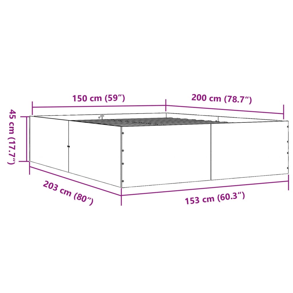 Giroletto Grigio Cemento 150x200 cm in Legno Multistrato 3280919