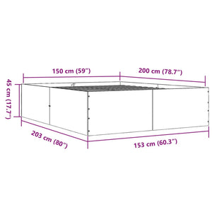 Giroletto Grigio Cemento 150x200 cm in Legno Multistrato 3280919