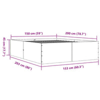 Giroletto Grigio Sonoma 150x200 cm in Legno Multistrato 3280921