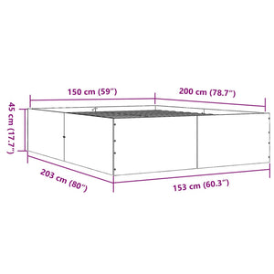 Giroletto Grigio Sonoma 150x200 cm in Legno Multistrato 3280921