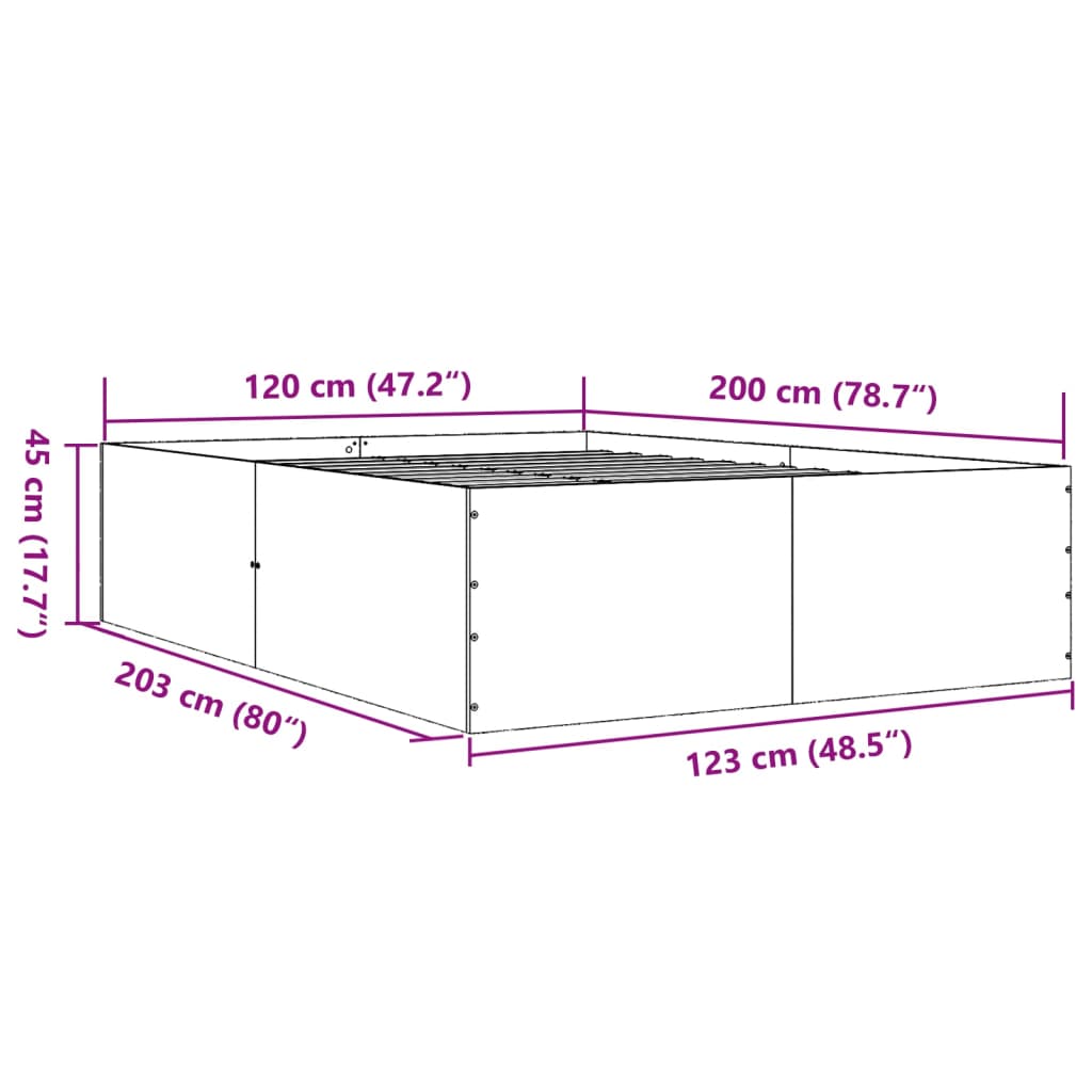 Giroletto Grigio Cemento 120x200 cm in Legno Multistrato 3280933