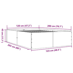 Giroletto Grigio Cemento 120x200 cm in Legno Multistrato 3280933