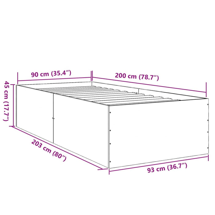 Giroletto Bianco 90x200 cm in Legno Multistrato 3280965