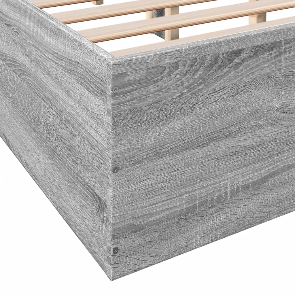 Giroletto Grigio Sonoma 160x200 cm in Legno Multistrato 3281005