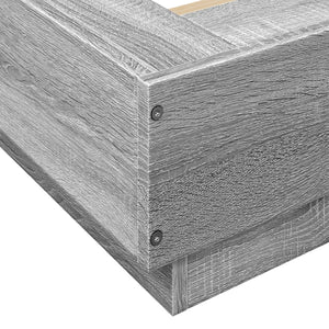 Giroletto Luci LED Grigio Sonoma 200x200 cm Legno Multistrato 3281075